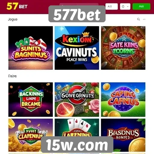 Comparativo de jogos disponíveis na 577bet